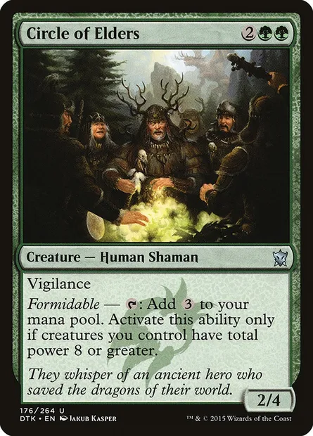 Circle of Elders, Magic card DTK 176 — Dragons of Tarkir set