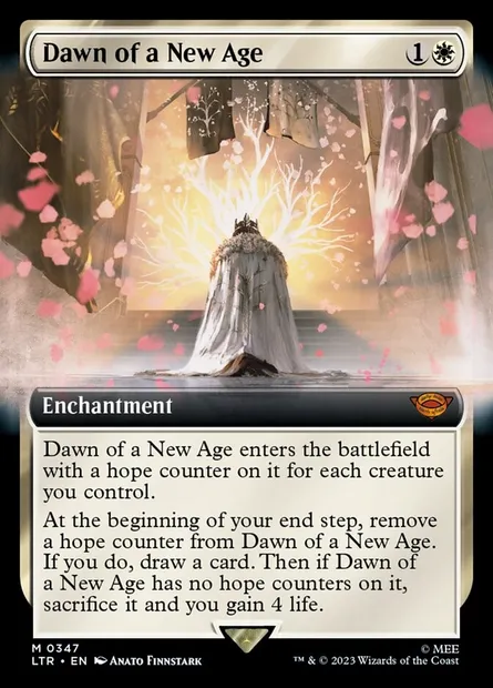 Dawn of a New Age, Magic card LTR 347 — The Lord of the Rings: Tales of Middle-earth set