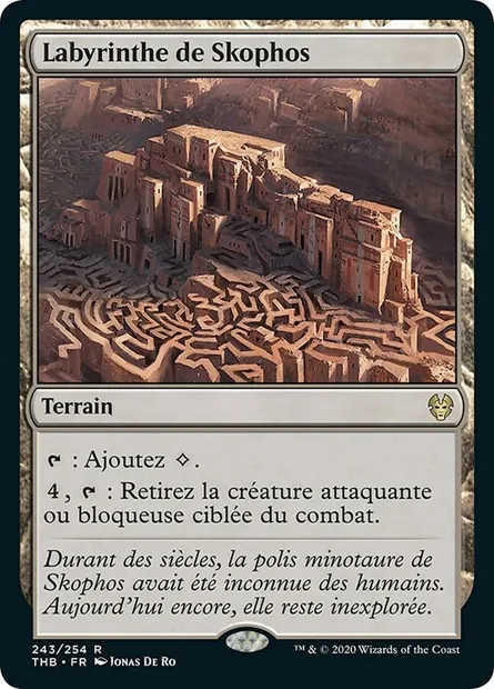 Labyrinthe de Skophos, carte Magic THB 243 — extension Theros Beyond Death