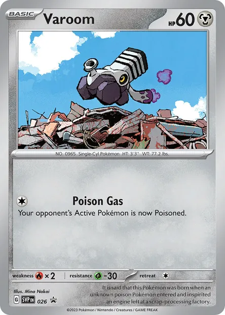 Varoom, Pokémon card PR-SV 026 — SVP Black Star Promos set