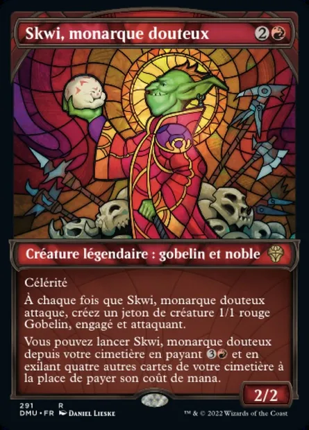 Skwi, monarque douteux, carte Magic DMU 291 — extension Dominaria Uni