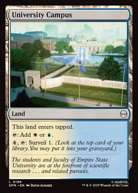 University Campus, Magic card SPM 186 — Marvel's Spider-Man set