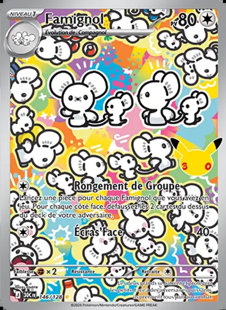 Famignol, carte Pokémon 30C 146 — extension 30ᵉ Anniversaire