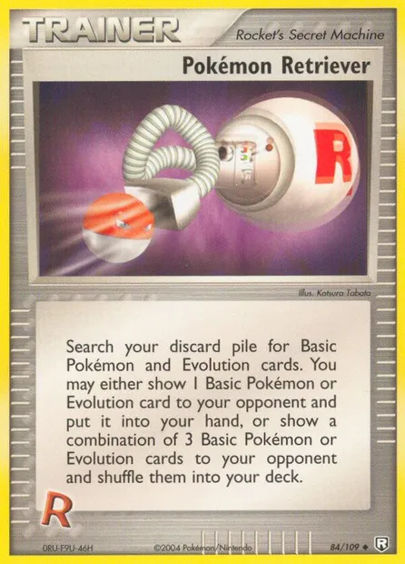 Pokémon Retriever, carte Pokémon TRR 84 — extension Team Rocket Returns