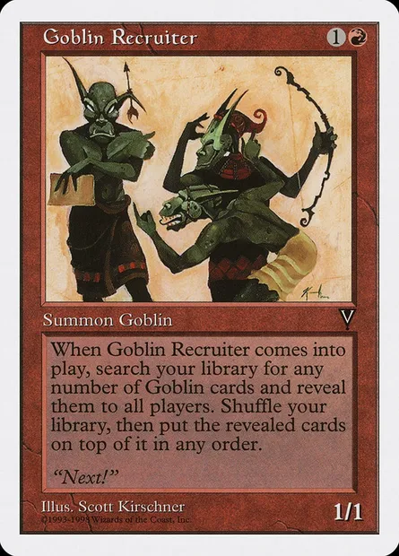Goblin Recruiter, Magic card ATH 38 — Anthologies set