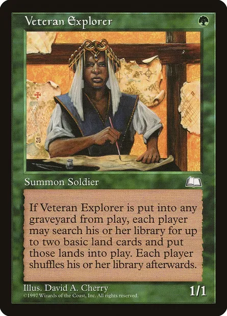 Veteran Explorer, Magic card WTH 144 — Weatherlight set