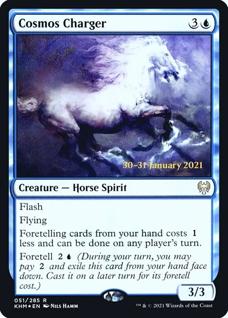 Cosmos Charger, Magic card PKHM 51s — Kaldheim Promos set