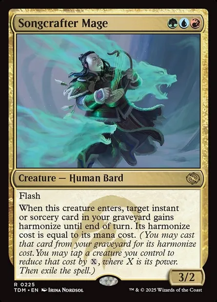 Songcrafter Mage, Magic card TDM 225 — Tarkir: Dragonstorm set