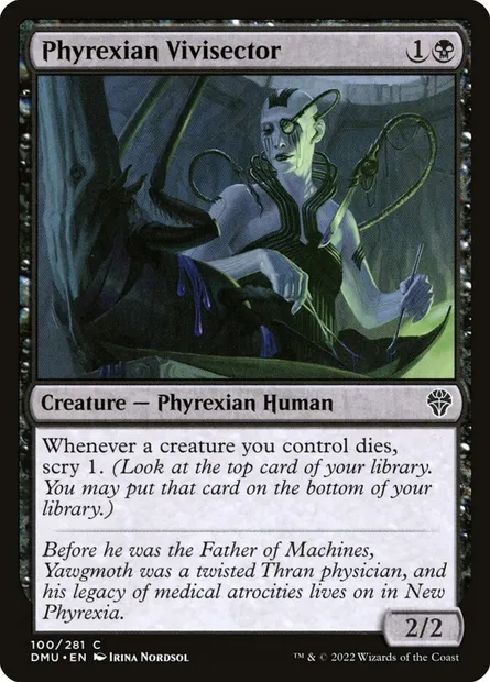 Phyrexian Vivisector, Magic card DMU 100 — Dominaria United set