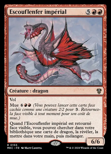 Escouflenfer impérial, carte Magic MKC 155 — extension Murders at Karlov Manor Commander