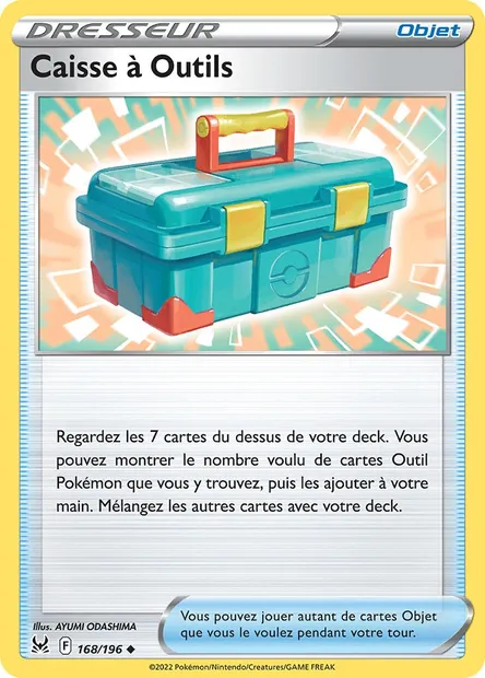 Caisse à Outils, carte Pokémon LOR 168 — extension Origine Perdue