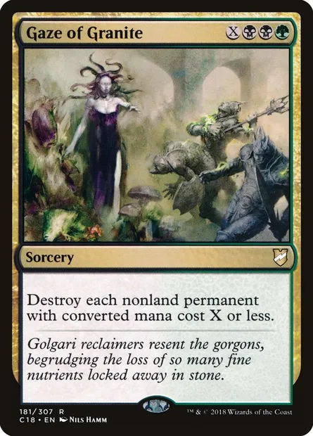 Gaze of Granite, Magic card C18 181 — Commander 2018 set