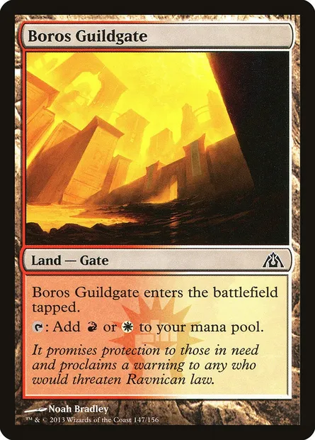 Boros Guildgate, Magic card DGM 147 — Dragon's Maze set