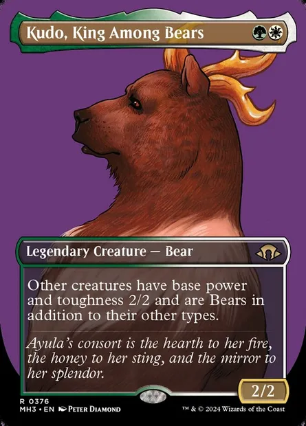 Kudo, King Among Bears, Magic card MH3 376 — Modern Horizons 3 set