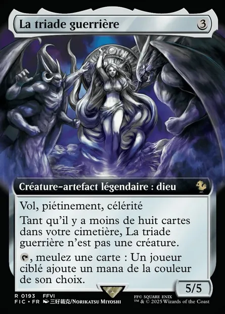 Triade guerrière, carte Magic FIC 193 — extension Final Fantasy Commander