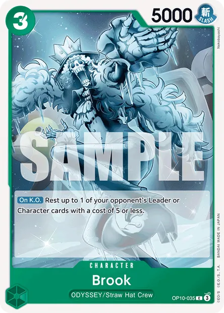 Brook, One Piece card OP10-035 — ROYAL BLOOD set