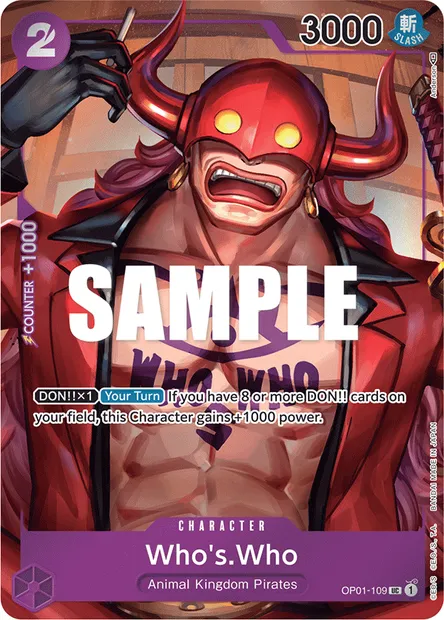 Who's Who, carte One Piece OP01-109 — extension ROMANCE DAWN