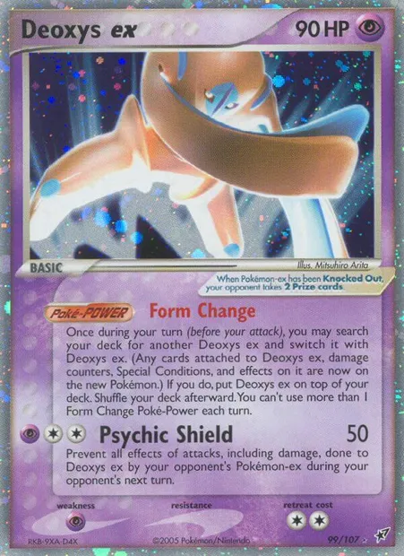 Deoxys ex, Pokémon card DX 99 — Deoxys set