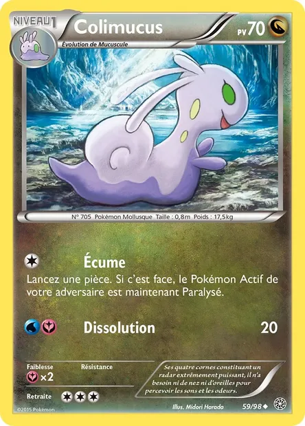 Colimucus, carte Pokémon AOR 59 — extension Origines Antiques