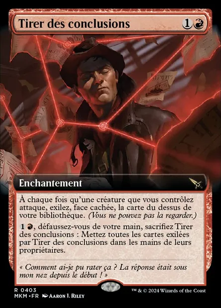Tirer des conclusions, carte Magic MKM 403 — extension Murders at Karlov Manor