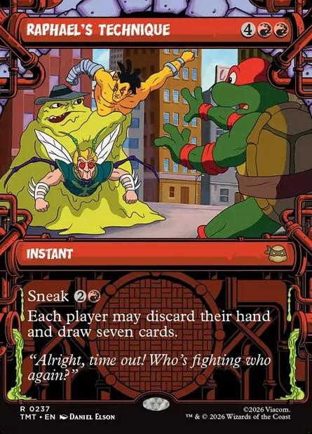 Raphael's Technique, Magic card TMT 237 — Teenage Mutant Ninja Turtles set