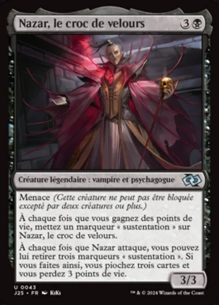 Nazar, le croc de velours, carte Magic J25 43 — extension Foundations Jumpstart