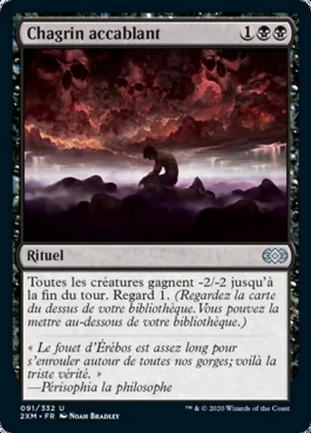 Chagrin accablant, carte Magic 2XM 91 — extension Double Masters