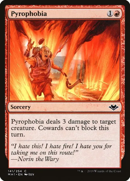 Pyrophobia, Magic card MH1 141 — Modern Horizons set