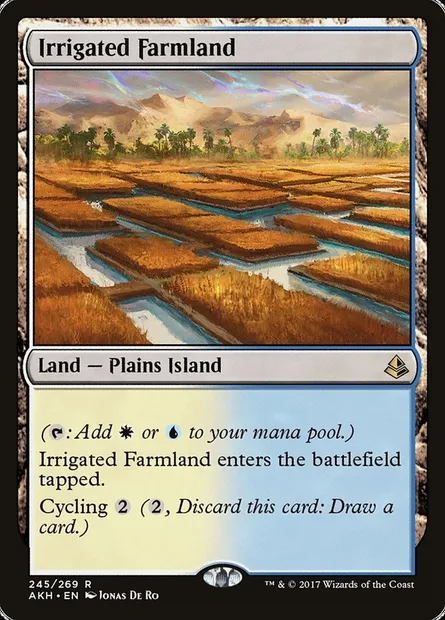 Irrigated Farmland, Magic card AKH 245 — Amonkhet set