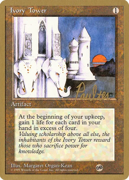 Ivory Tower, Magic card PTC pp328sb — Pro Tour Collector Set set