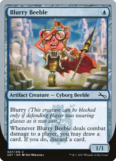 Blurry Beeble, Magic card UST 27 — Unstable set