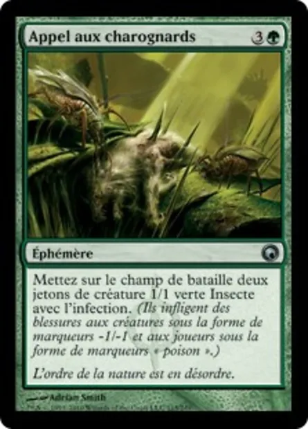 Appel aux charognards, carte Magic SOM 115 — extension Cicatrices de Mirrodin