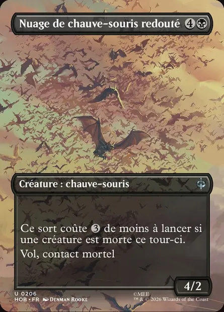 Nuage de chauve-souris redouté, carte Magic HOB 206 — extension The Hobbit