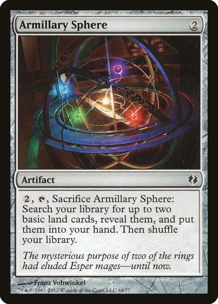 Sphère armillaire, carte Magic DDI 64 — extension Duel Decks: Venser vs. Koth