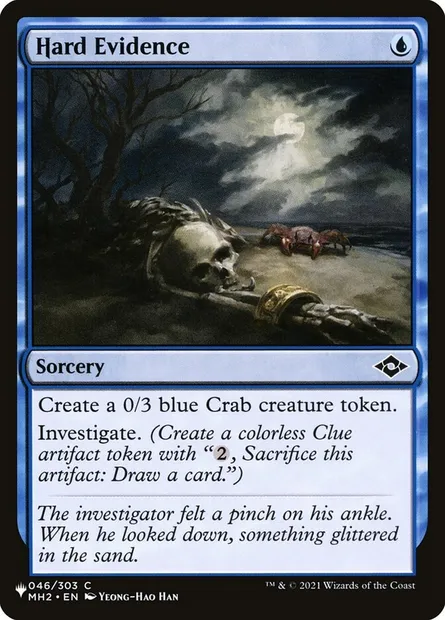 Hard Evidence, Magic card PLST MH2-46 — The List set