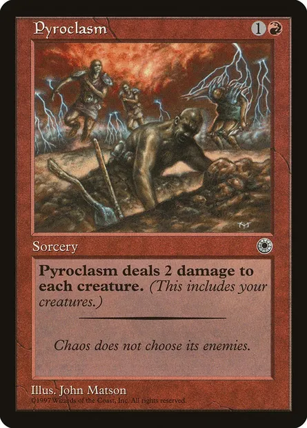 Pyroclasm, Magic card POR 143 — Portal set