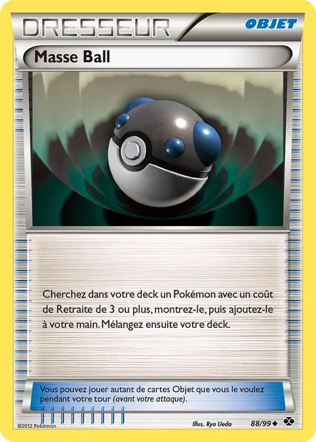 Masse Ball, carte Pokémon NXD 88 — extension Destinées Futures
