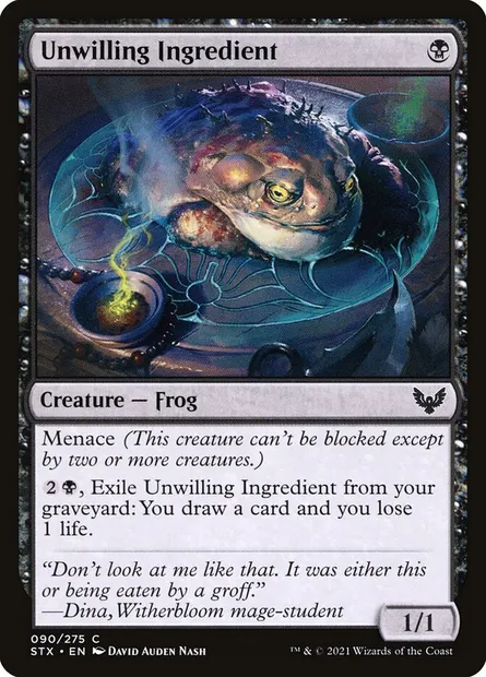 Unwilling Ingredient, Magic card STX 90 — Strixhaven: School of Mages set