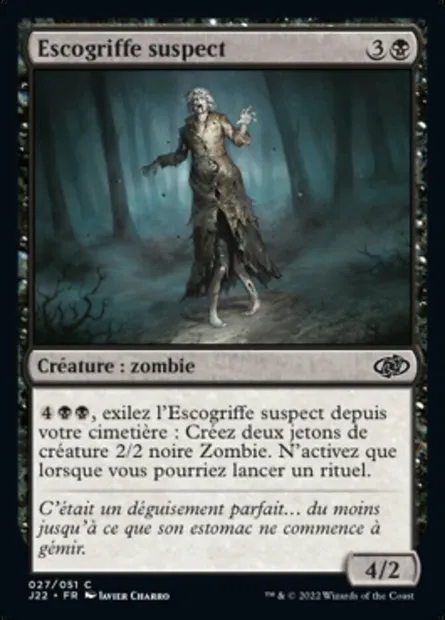 Escogriffe suspect, carte Magic J22 27 — extension Jumpstart 2022