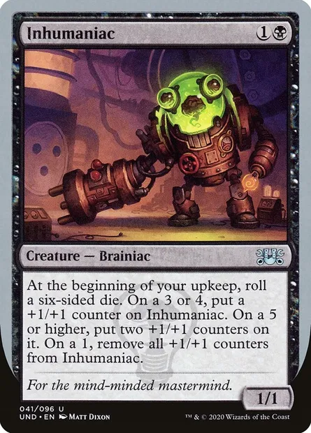 Inhumaniac, carte Magic UND 41 — extension Unsanctioned
