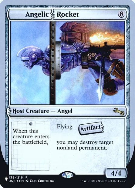Angelic Rocket, Magic card ULST 54 — The List (Unfinity Foil Edition) set