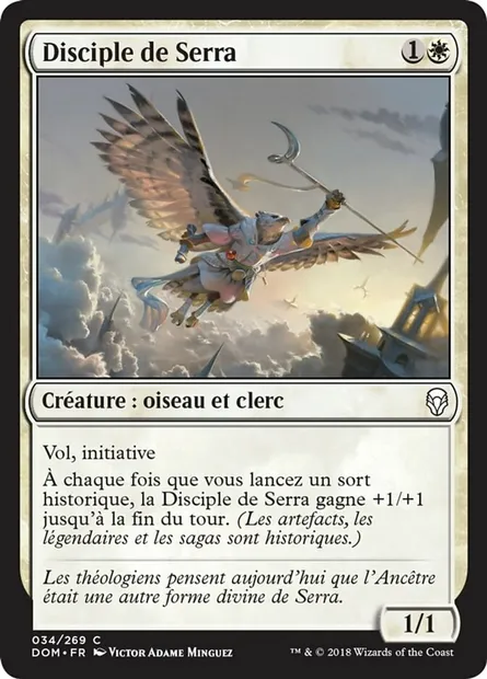 Disciple de Serra, carte Magic DOM 34 — extension Dominaria
