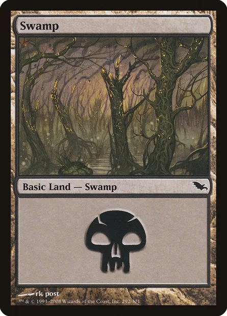 Swamp, Magic card SHM 292 — Shadowmoor set