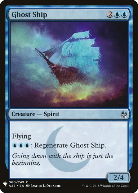 Ghost Ship, Magic card PLST A25-60 — The List set