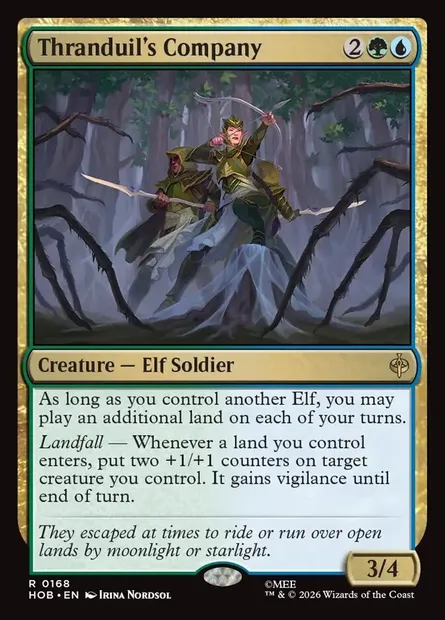 Thranduil's Company, Magic card HOB 168 — The Hobbit set