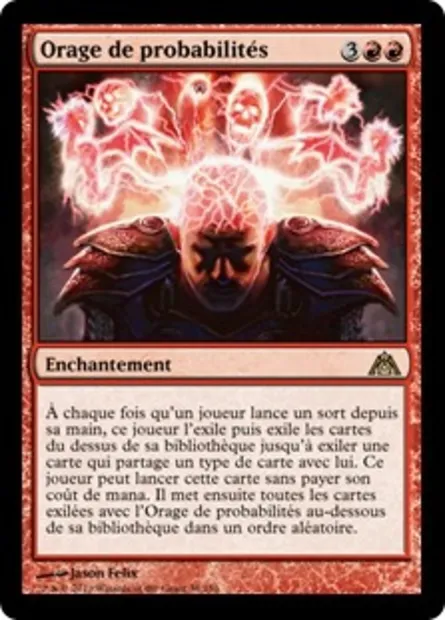 Orage de probabilités, carte Magic DGM 34 — extension Le labyrinthe du dragon