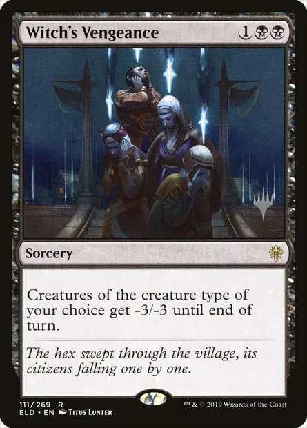 Witch's Vengeance, Magic card PELD 111p — Throne of Eldraine Promos set