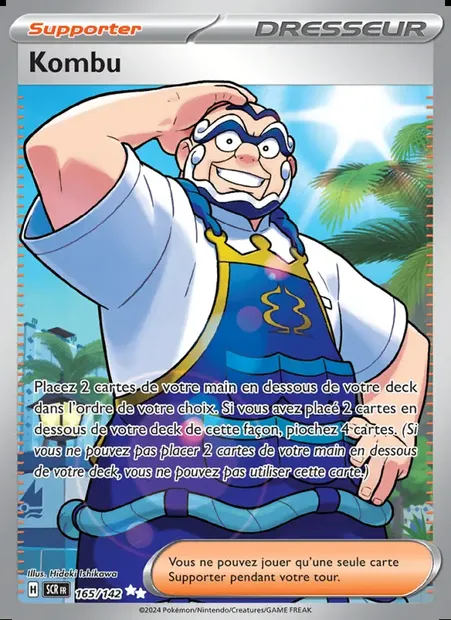 Kombu, carte Pokémon SCR 165 — extension Couronne Stellaire