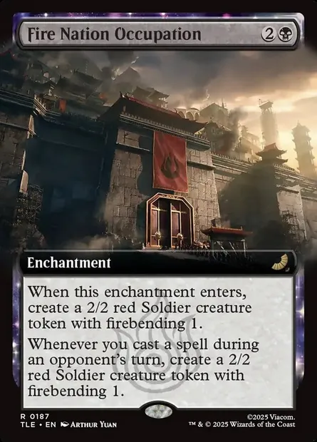 Fire Nation Occupation, Magic card TLE 187 — Avatar: The Last Airbender Eternal set