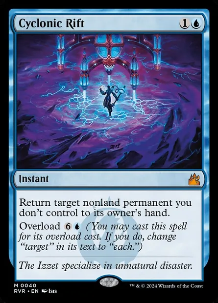 Cyclonic Rift, Magic card RVR 40 — Ravnica Remastered set